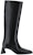 (W) But Alexander Wang Kulit But Hitam Bertumit Tinggi Chunky' 30422B014001