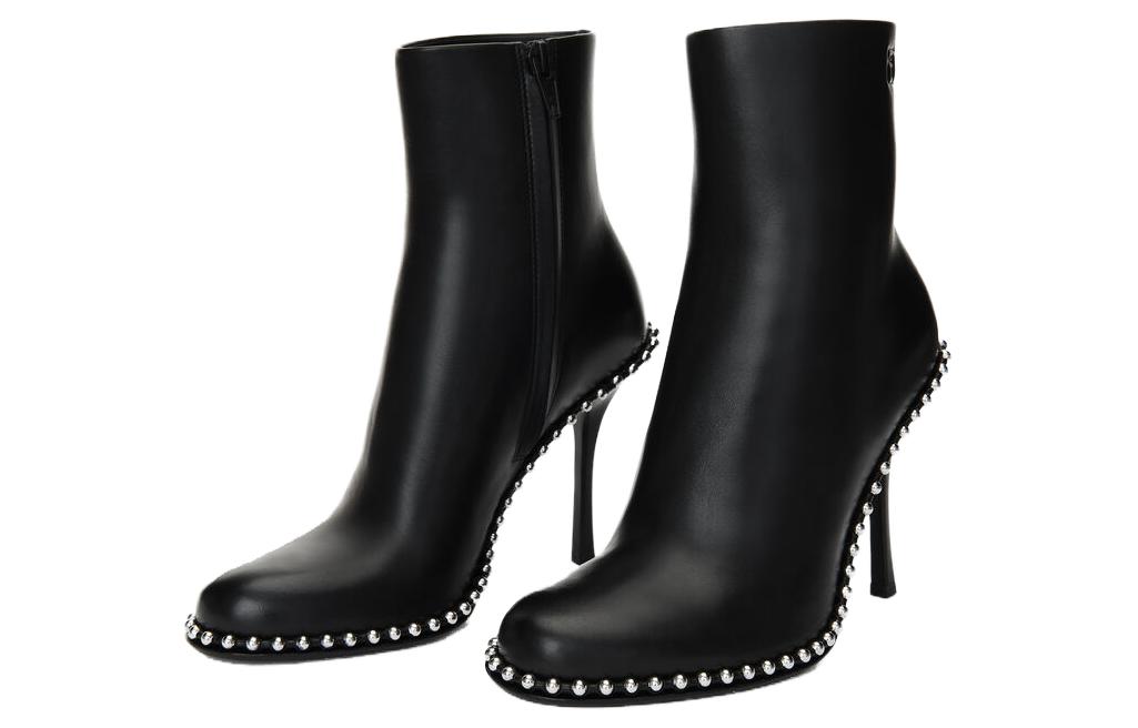(W) Alexander Wang Leather Pointed Toe CMFT Ankle Boots 'Black' 圖 3