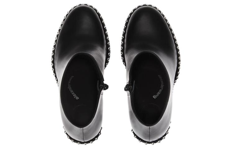 (W) Alexander Wang Leather Pointed Toe CMFT Ankle Boots 'Black' 圖 5