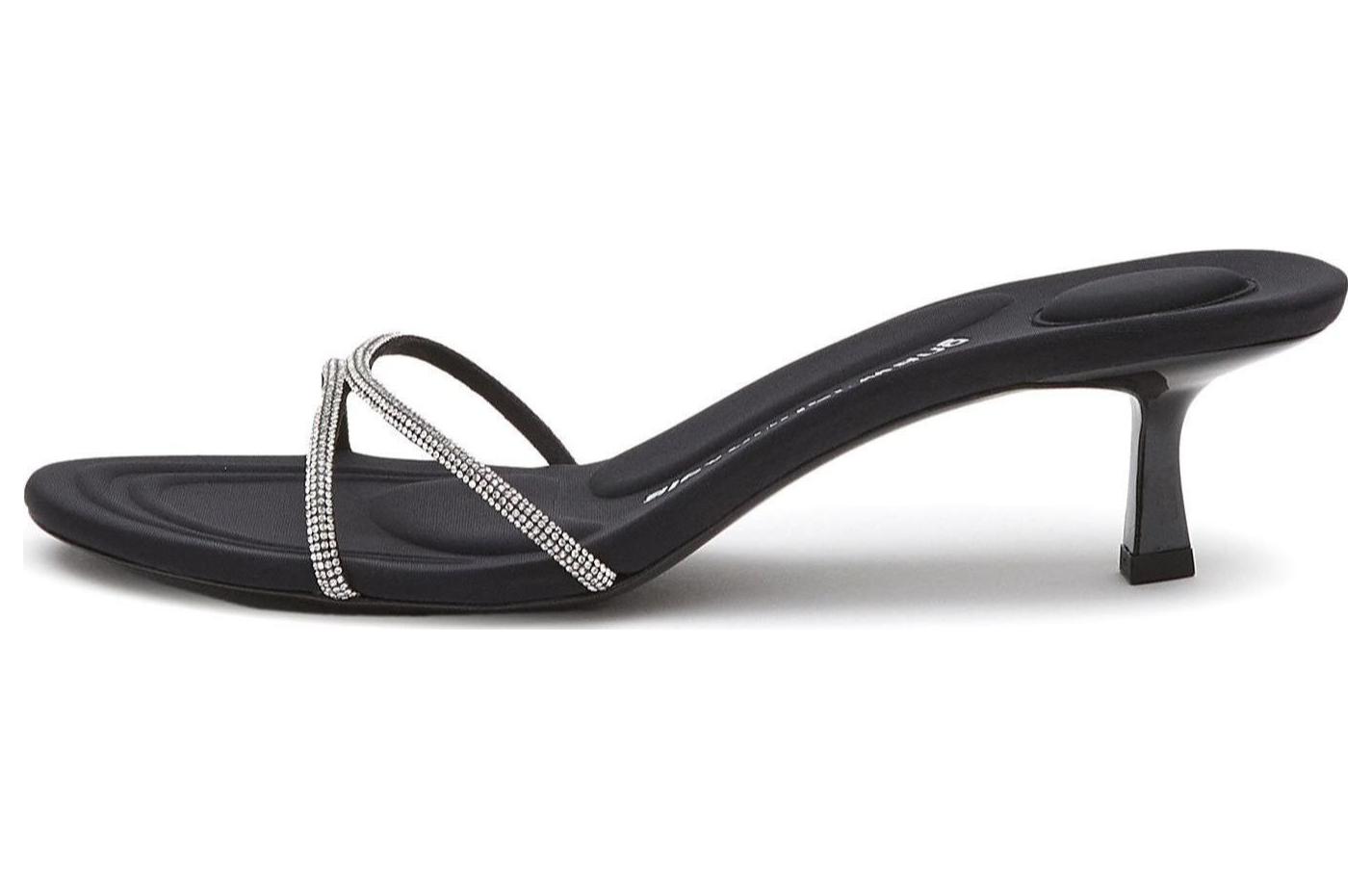 (Women) Alexander Wang Leather Slip-On 'Fashion Sandal Black' 30422S004006