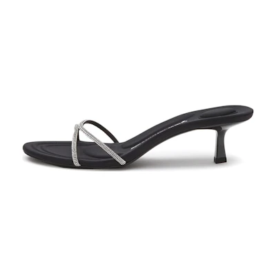 (W) Alexander Wang Leather Slip-On 'Fashion Sandal Black'