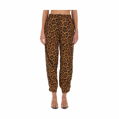 (Women) Alexander Wang Leopard Print Long Casual Pants Women Multi-color. 4WC4234389-223