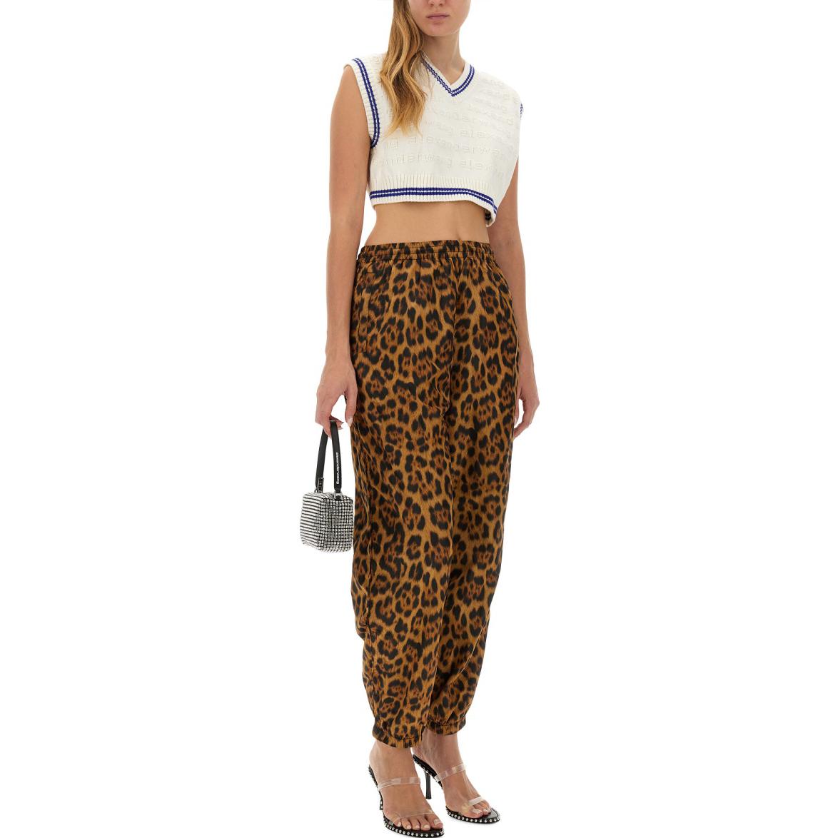 Shop (Women) Alexander Wang Leopard Print Long Casual Pants Women Multi-color. 4WC4234389-223