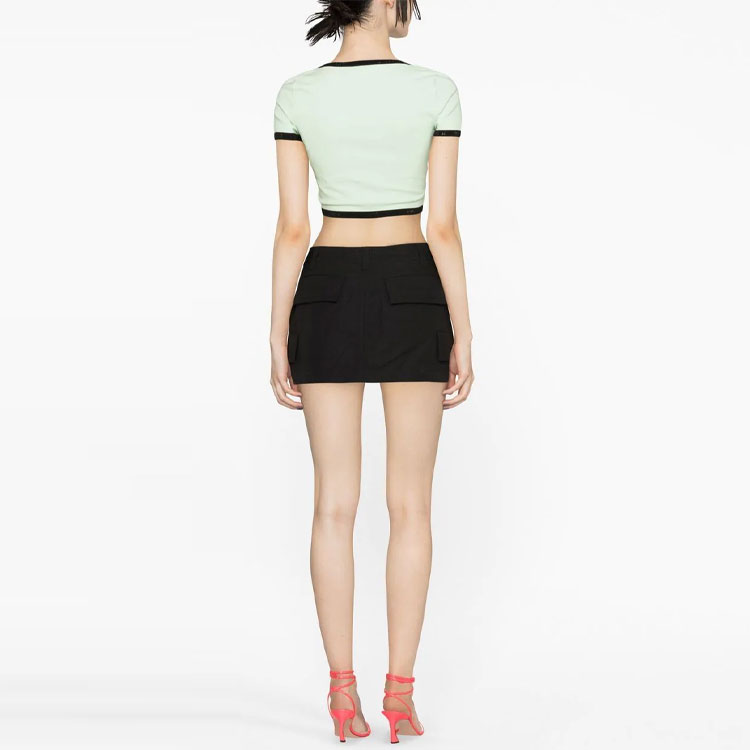 (Women) Alexander Wang Letter Logo  T-Shirt Light Green 1KC2231007-350 圖 4