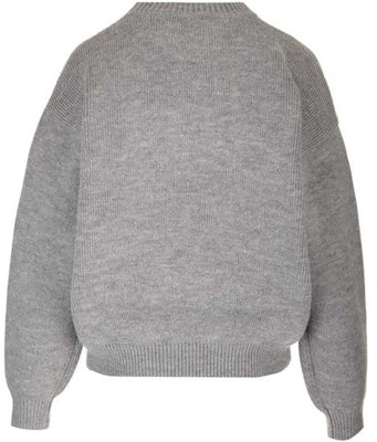 (W) Alexander Wang Sweater Rajut Oversized Abu-abu dengan Print Huruf. 4KC4231020-091 Lookbook (W) Alexander Wang Sweater Rajut Oversized Abu-abu dengan Print Huruf. 4KC4231020-091