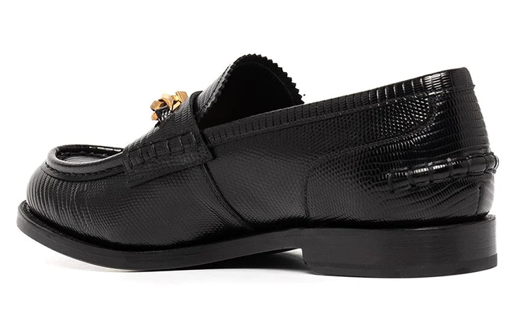 Shop (W) アレキサンダーワン レザーローファー (黒) 30322F021001