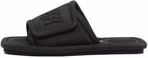 (Women) Alexander Wang Logo-Embellished Square Toe Slide 'Black Fashion' 30122S015001 (Women) Alexander Wang Logo-Embellished Square Toe Slide 'Black Fashion' 30122S015001