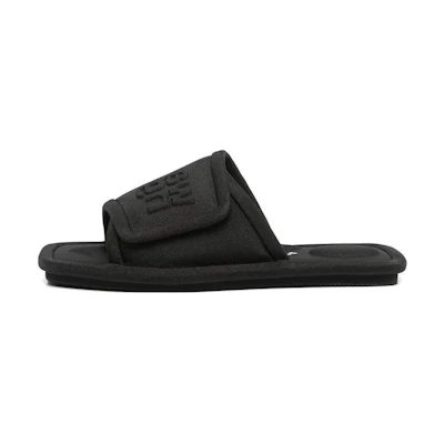 (W) Alexander Wang Logo-Embellished Square Toe Slide 'Black Fashion'