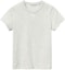 Buy (W) Alexander Wang Camiseta Gris de Manga Corta con Logo Bordado Crewneck. 4CC1201154-050