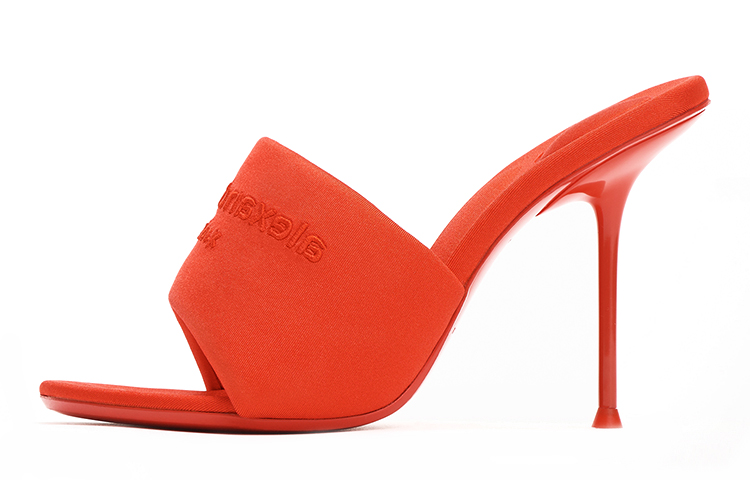(W) Alexander Wang Logo Embroidered Sandals 'Orange'