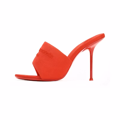 (W) Alexander Wang Logo Embroidered Sandals 'Orange'