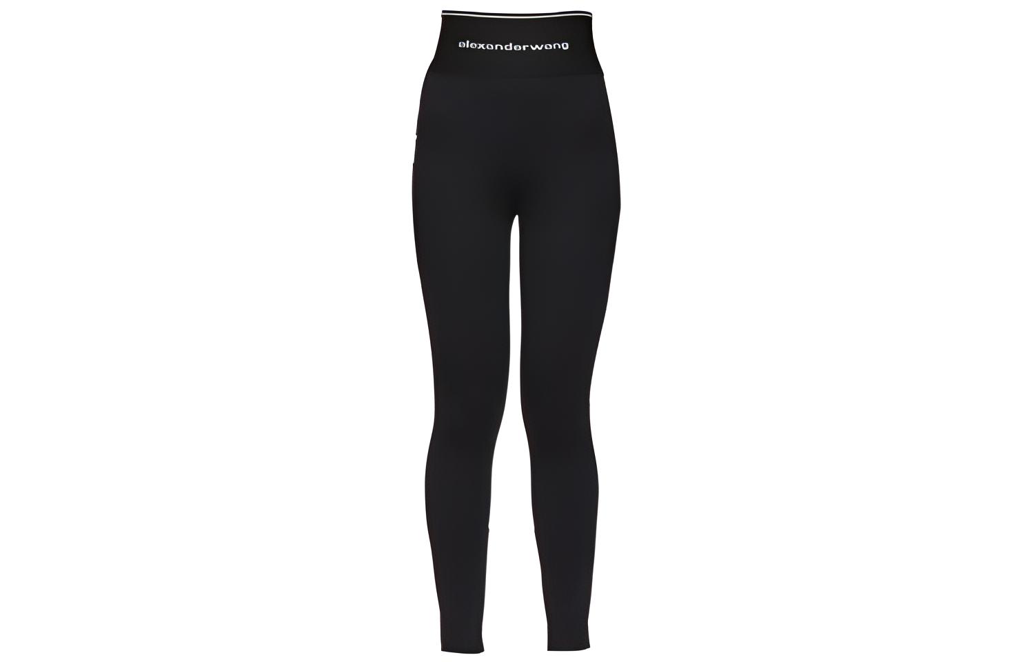 (Women) Alexander Wang Logo High-Waist Zip Leggings Black 1WC1204218-001
