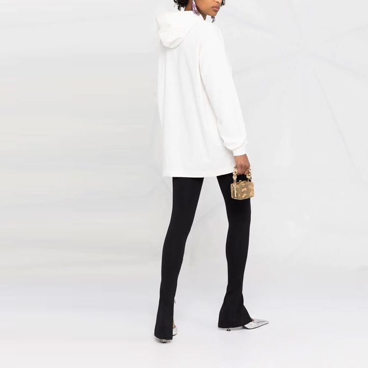 Shop (W) 알렉산더 왕 로고 프린트 후드 풀오버 - 화이트 UCC2211001-110