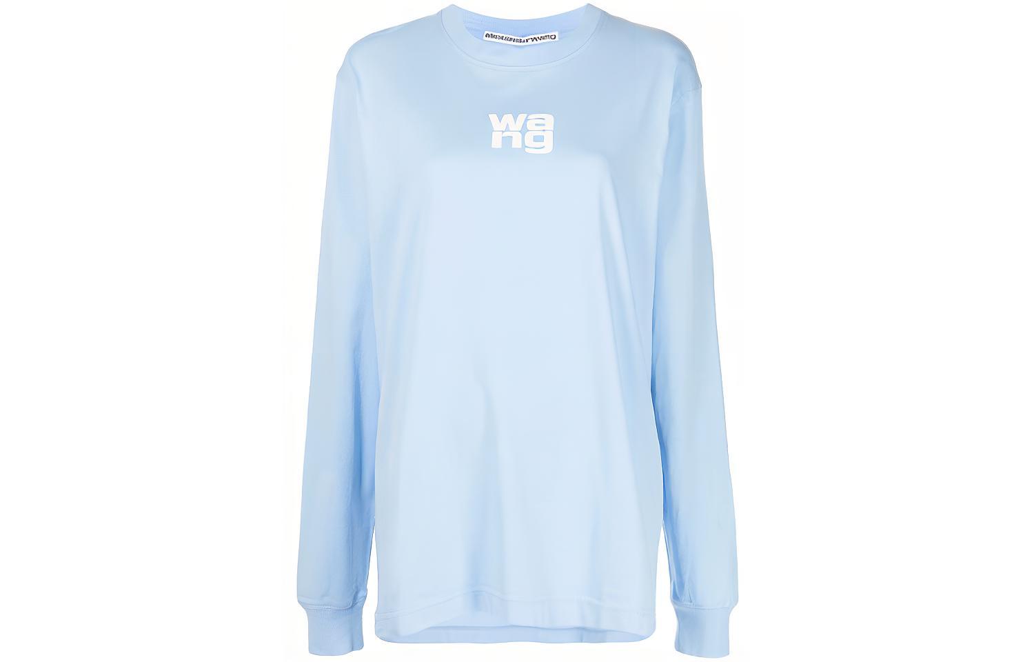 (Women) Alexander Wang Logo Print Oversized Long Sleeve T-Shirt. UCC1211024-458