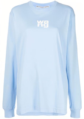 (W) 알렉산더 왕 로고 프린트 오버사이즈 긴팔 티셔츠. UCC1211024-458 Order (W) 알렉산더 왕 로고 프린트 오버사이즈 긴팔 티셔츠. UCC1211024-458