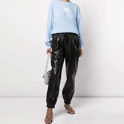 (W) 알렉산더 왕 로고 프린트 오버사이즈 긴팔 티셔츠. UCC1211024-458 Lookbook (W) 알렉산더 왕 로고 프린트 오버사이즈 긴팔 티셔츠. UCC1211024-458