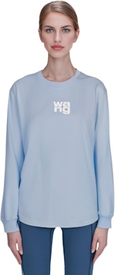 (W) 알렉산더 왕 로고 프린트 오버사이즈 긴팔 티셔츠. UCC1211024-458 Sizing (W) 알렉산더 왕 로고 프린트 오버사이즈 긴팔 티셔츠. UCC1211024-458