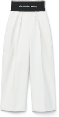 (Women) Alexander Wang Logo Slim Fit Tapered Sweatpants White 1WC1204234-100 Buy (Women) Alexander Wang Logo Slim Fit Tapered Sweatpants White 1WC1204234-100