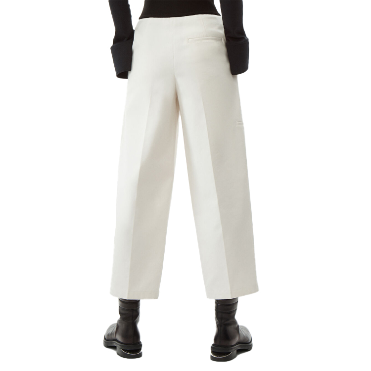 Shop (Women) Alexander Wang Logo Slim Fit Tapered Sweatpants White 1WC1204234-100