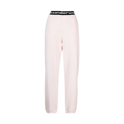 (Women) Alexander Wang Logo Stretch Corduroy Sweatpants Women’s Pink 4CC1204024-682