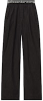 (Women) Alexander Wang Logo Trim Stretchy Pants in Black 4WC1214074-965 (Women) Alexander Wang Logo Trim Stretchy Pants in Black 4WC1214074-965