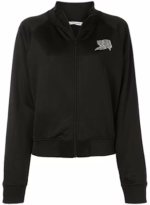 (W) Alexander Wang Jaket Logo Resleting Wanita Hitam 4CC1202009-001 Buy (W) Alexander Wang Jaket Logo Resleting Wanita Hitam 4CC1202009-001