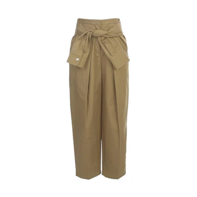 (Women) Alexander Wang Loose-Fit Knotted Casual Pants 1WC1204209-334