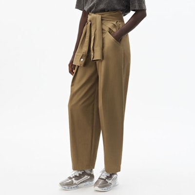 (W) アレキサンダーワン ルーズフィット ノット付き カジュアルパンツ 1WC1204209-334 Shop (W) アレキサンダーワン ルーズフィット ノット付き カジュアルパンツ 1WC1204209-334