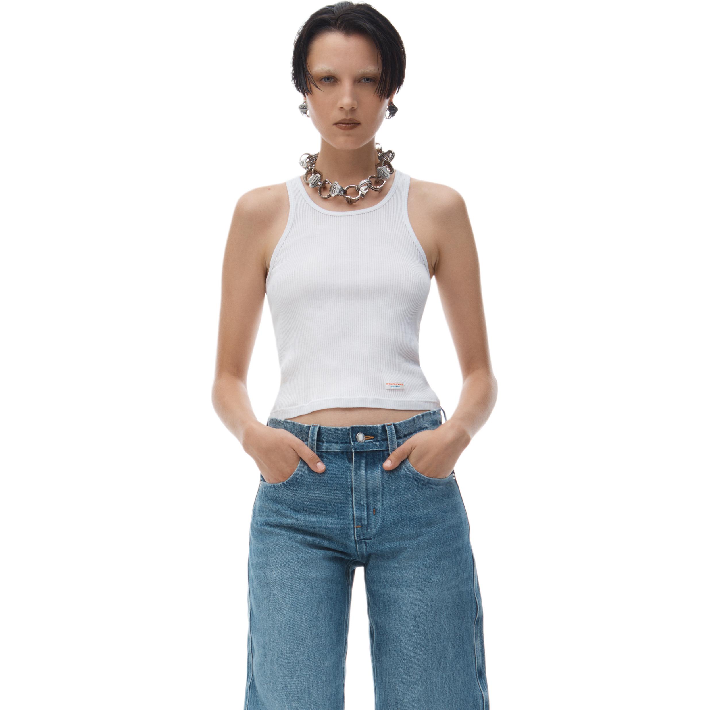 (Women) Alexander Wang Low-Rise Washed Effect Denim Jeans Women Indigo 1WC1254599473 圖 4