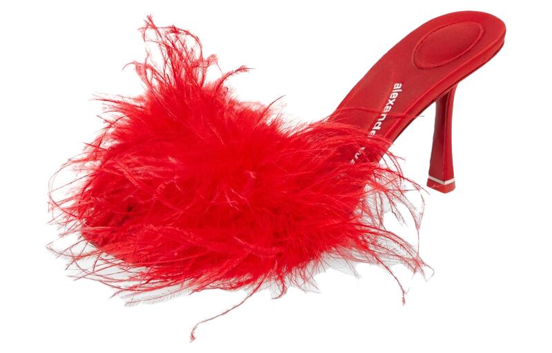 (W) Alexander Wang Lulu 85 Sandal 'Red Feather Satin' 圖 3