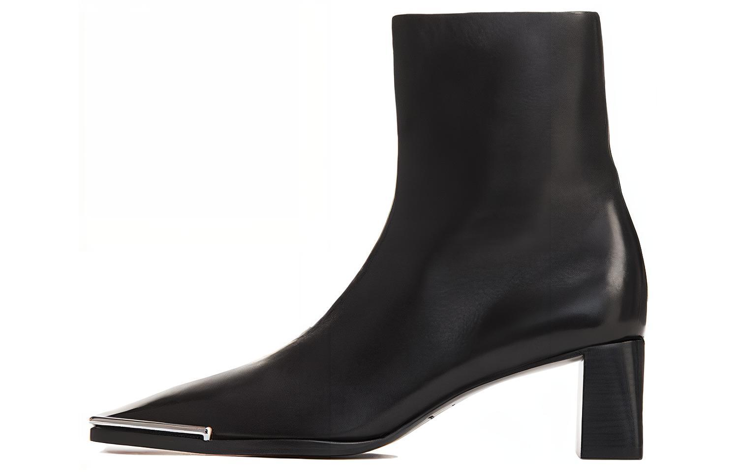 Buy (W) Botas Alexander Wang Mascha 'Piel de Oveja Negra' 30C120B047