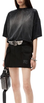 (W) アレキサンダーワン ミニマリストロゴ ハイウエスト フィットスカート 女性用 ブラック 4WC3245061-001 Lookbook (W) アレキサンダーワン ミニマリストロゴ ハイウエスト フィットスカート 女性用 ブラック 4WC3245061-001