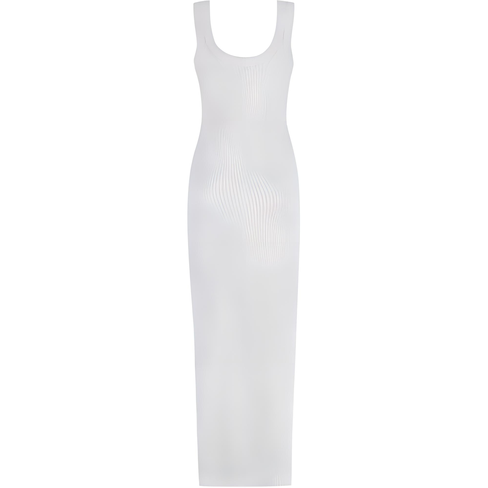(Women) Alexander Wang Minimalist White Sleeveless Slim Fit Long Dress for Women. 4CC2246251-132A