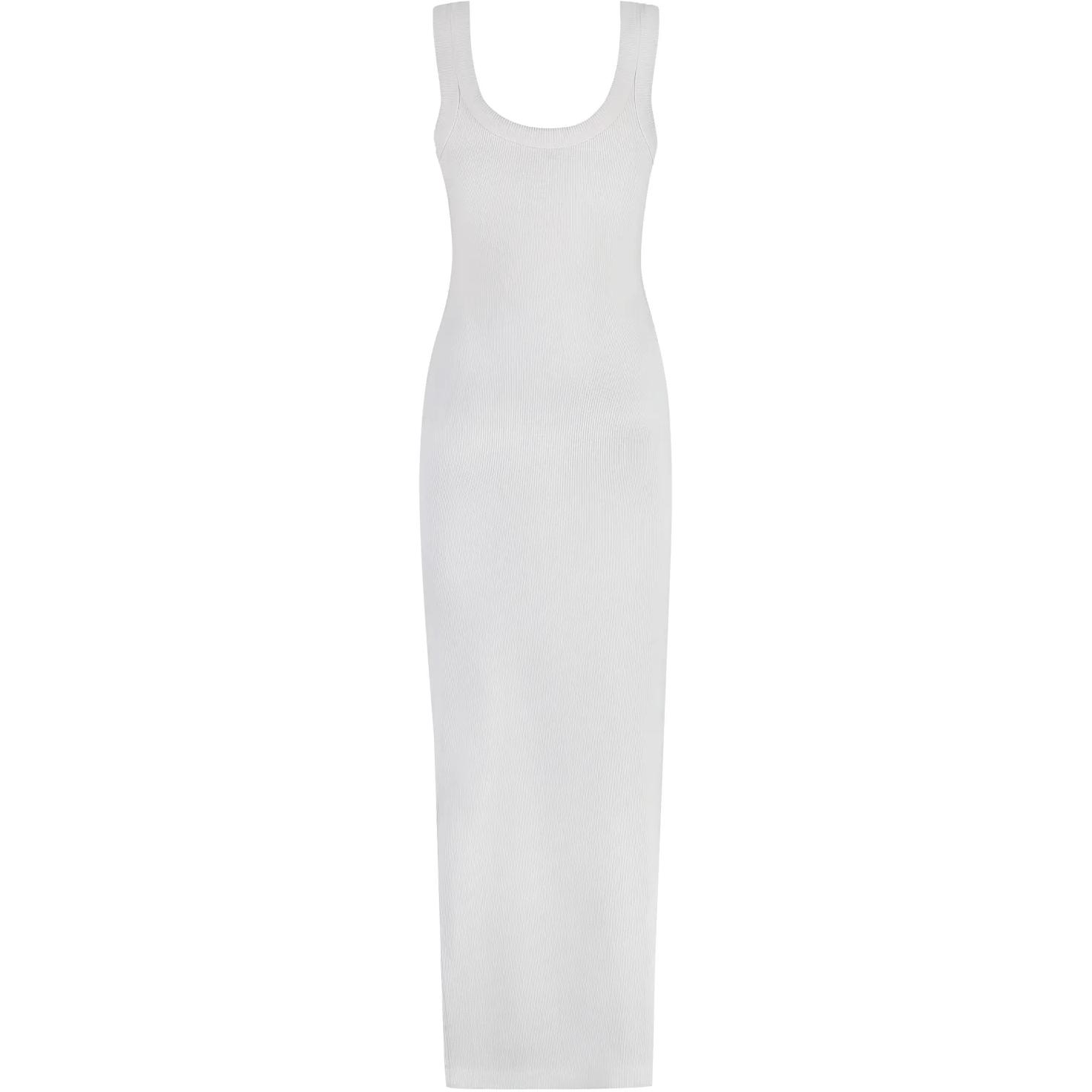 (Women) Alexander Wang Minimalist White Sleeveless Slim Fit Long Dress for Women. 4CC2246251-132A 圖 2