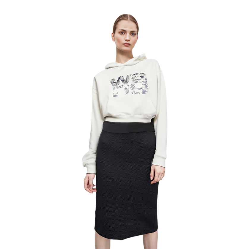 Purchase (Women) Alexander Wang Money Logo Hoodie White UCC2201018