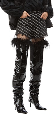 (Women) Alexander Wang Monogram Logo Cotton Shorts Retro Gray 4DC1214896-060 Details for (Women) Alexander Wang Monogram Logo Cotton Shorts Retro Gray 4DC1214896-060