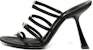 (W) Alexander Wang Nala Tumit Tinggi Hujung Bulat Slide 'Hitam' 30123S015001