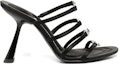 Order (W) Alexander Wang Nala Tumit Tinggi Hujung Bulat Slide 'Hitam' 30123S015001