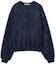 Buy (W) Alexander Wang Blaus Biru Navy Bersulam Lengan Panjang Sweatshirt Wanita. 4CC3231658-065