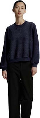 (W) Alexander Wang Blaus Biru Navy Bersulam Lengan Panjang Sweatshirt Wanita. 4CC3231658-065 Purchase (W) Alexander Wang Blaus Biru Navy Bersulam Lengan Panjang Sweatshirt Wanita. 4CC3231658-065