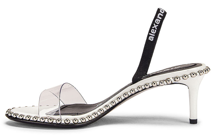 (W) Alexander Wang Nova High Heeled Sandals 'Black White'