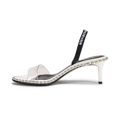 (W) Alexander Wang Nova High Heeled Sandals 'Black White'