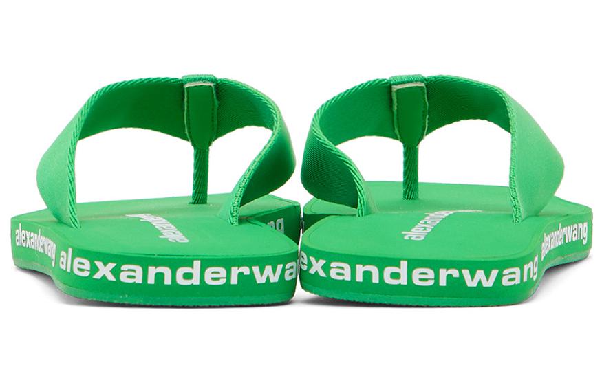 (W) Alexander Wang Nylon Fashion Slide 'Green Herringbone' 圖 3