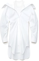 (Women) Alexander Wang Off-Shoulder Shirt Dress in Bright White 4WC1216113-111 (Women) Alexander Wang Off-Shoulder Shirt Dress in Bright White 4WC1216113-111