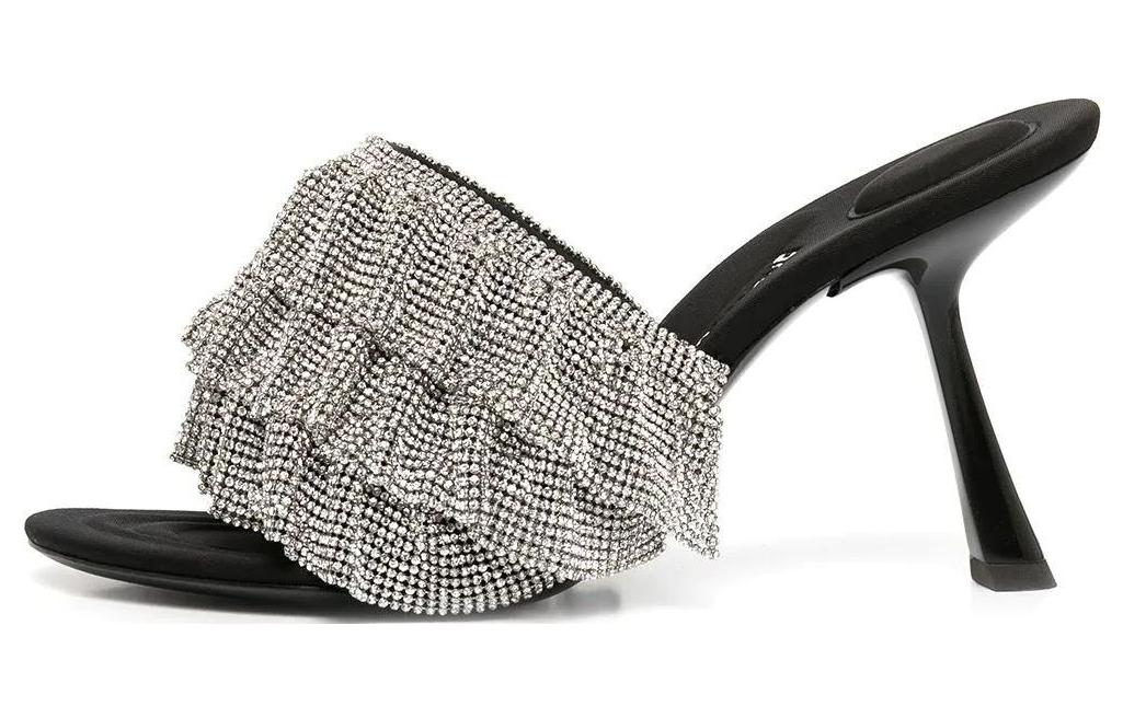 (Women) Alexander Wang Open-Toe Sock Sandal 'Black Silver' 30123S014001