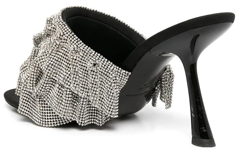Purchase (Women) Alexander Wang Open-Toe Sock Sandal 'Black Silver' 30123S014001