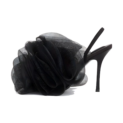 (W) Alexander Wang Open-Toe Sock Slip-On 'Black Fashion'