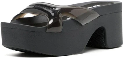 (Women) Alexander Wang Open Toe Chunky Heel Slide 'Black' 30223F033001 (Women) Alexander Wang Open Toe Chunky Heel Slide 'Black' 30223F033001