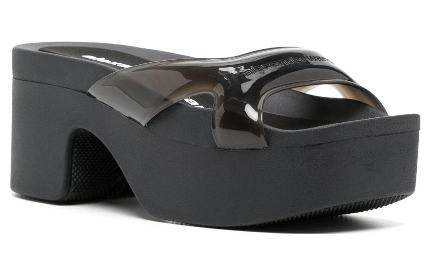 Order (W) Alexander Wang Sandalo Aperto Tacco Grosso ''Nero'' 30223F033001