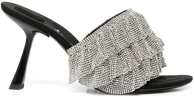 (W) アレキサンダーワン オープンソックサンダル (黒/銀) 30123S014001 Order (W) アレキサンダーワン オープンソックサンダル (黒/銀) 30123S014001